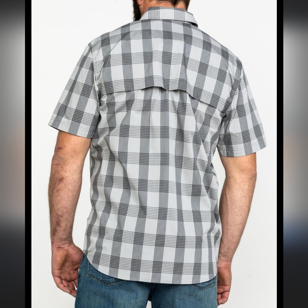 CARHARTT Men's‎ Force Plaid Ridgefield Short Sleeve Shirt SzM Relaxed Fit - Picture 4 of 16